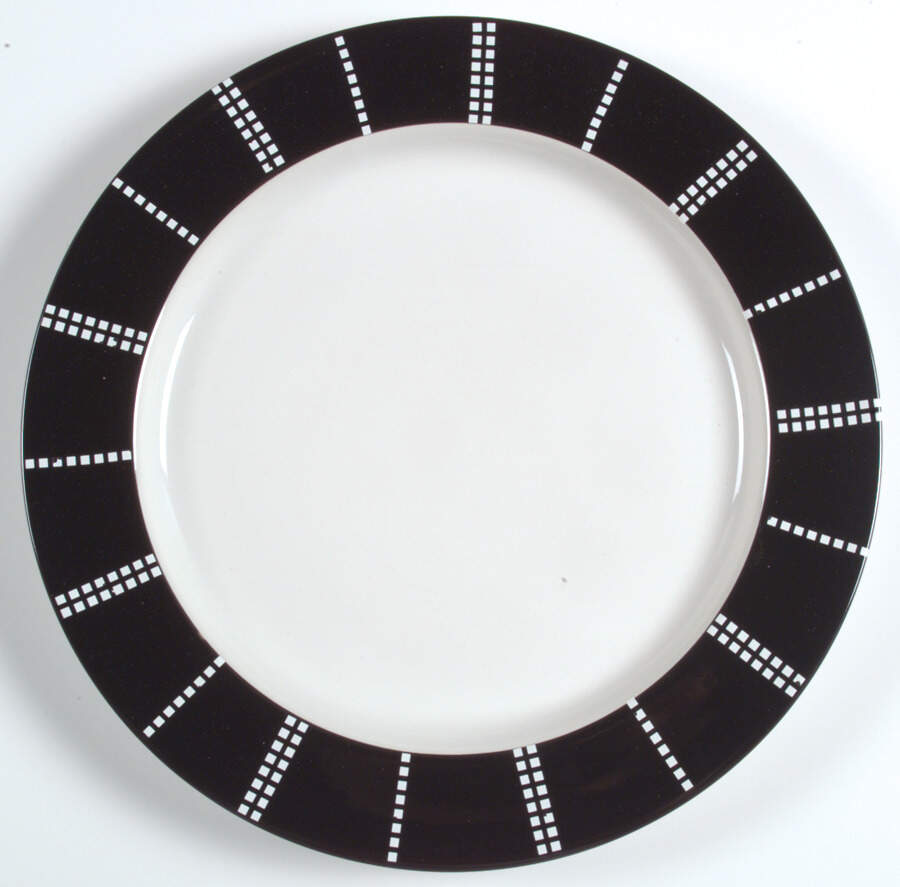 Pezze Black 12" Chop Plate (Round Platter) by Studio Nova-1