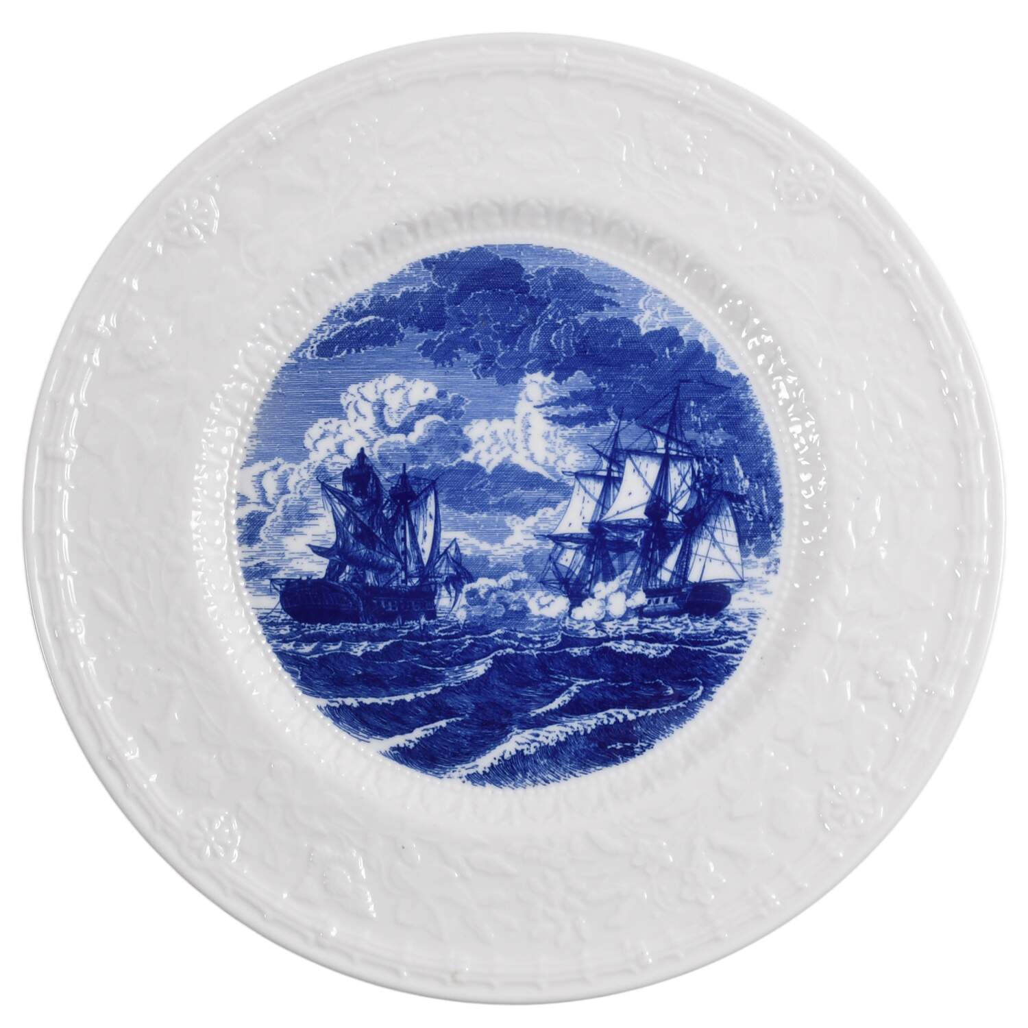 American Legion Auxiliary Blue Dinner Plate by Shenango-1