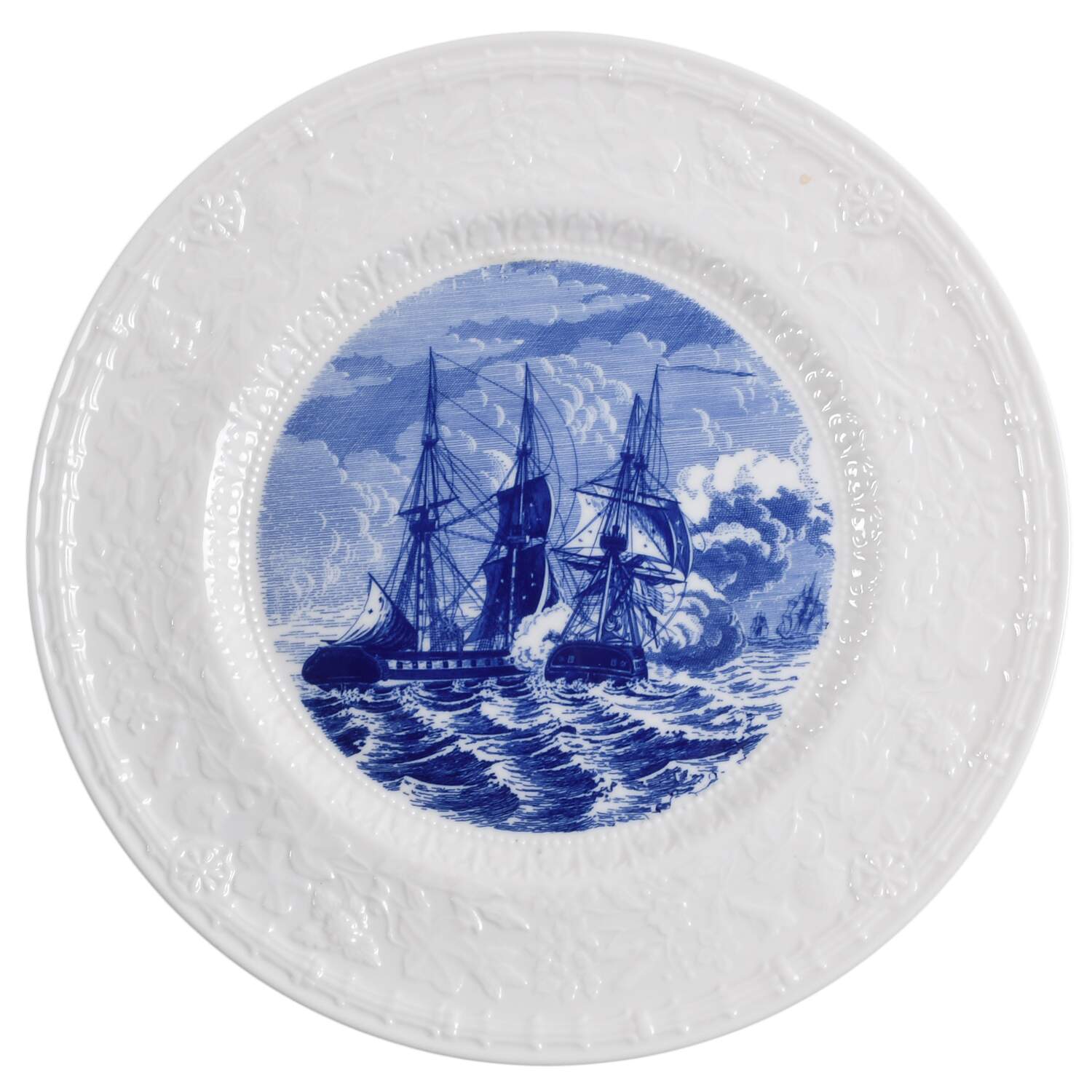 American Legion Auxiliary Blue Dinner Plate by Shenango-1