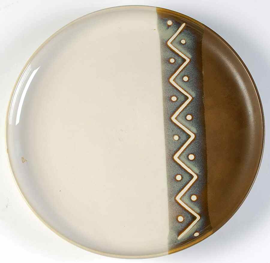 Zigzag 12" Chop Plate (Round Platter) by Sango-1