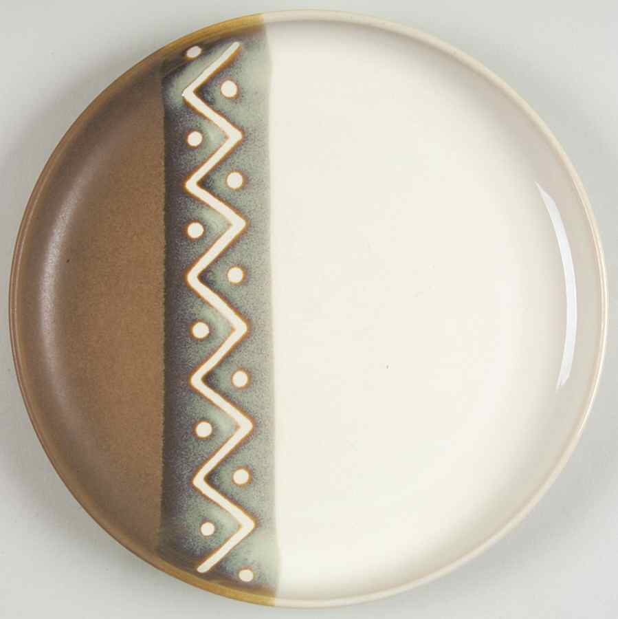 Zigzag Salad Plate by Sango-1