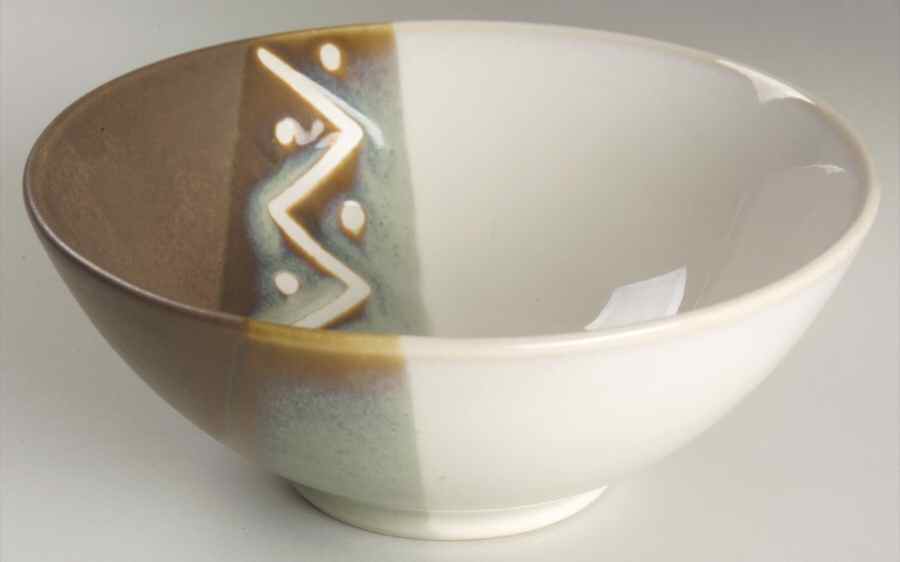 Zigzag Coupe Soup Bowl by Sango-1