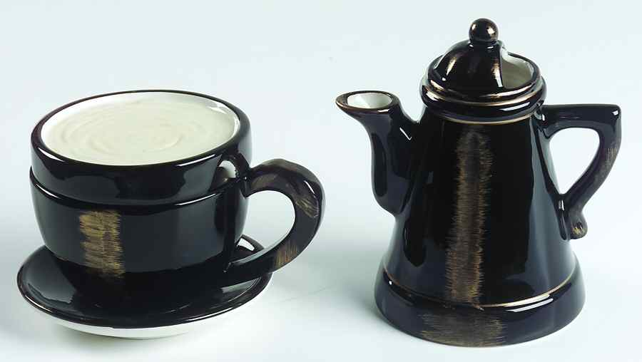 Coffee Break Figural Creamer & Sugar Set by Sakura-1
