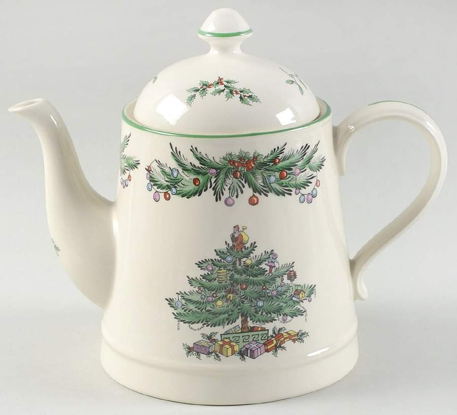 Christmas Tree Garland Teapot & Lid by Spode-1