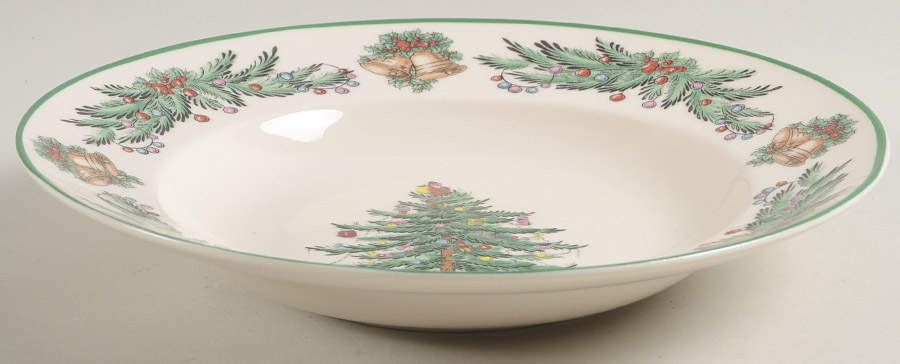 Christmas Tree Garland 9" Individual Pasta Bowl by Spode-1