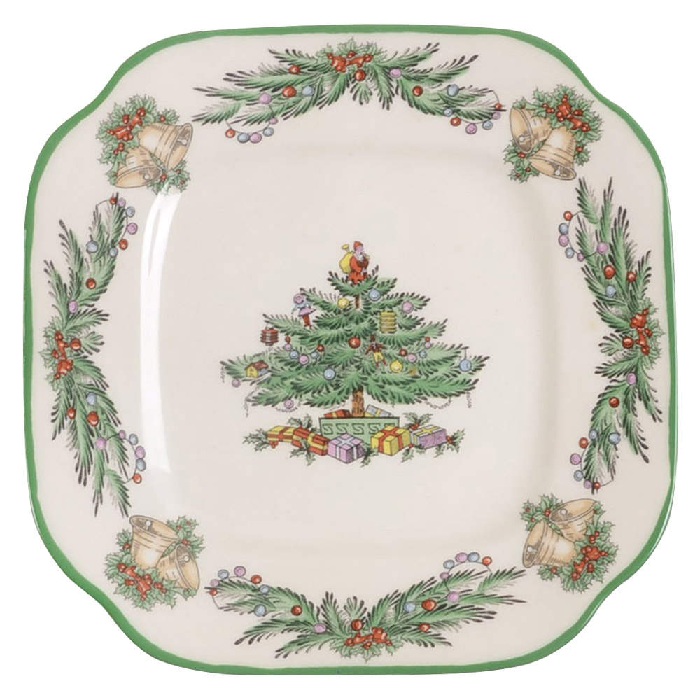 Christmas Tree Garland Canape Plate by Spode-1
