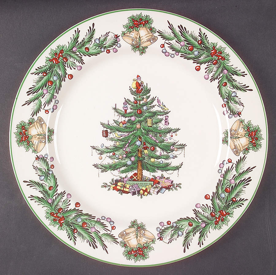 Christmas Tree Garland 12" Round Buffet Plate by Spode-1