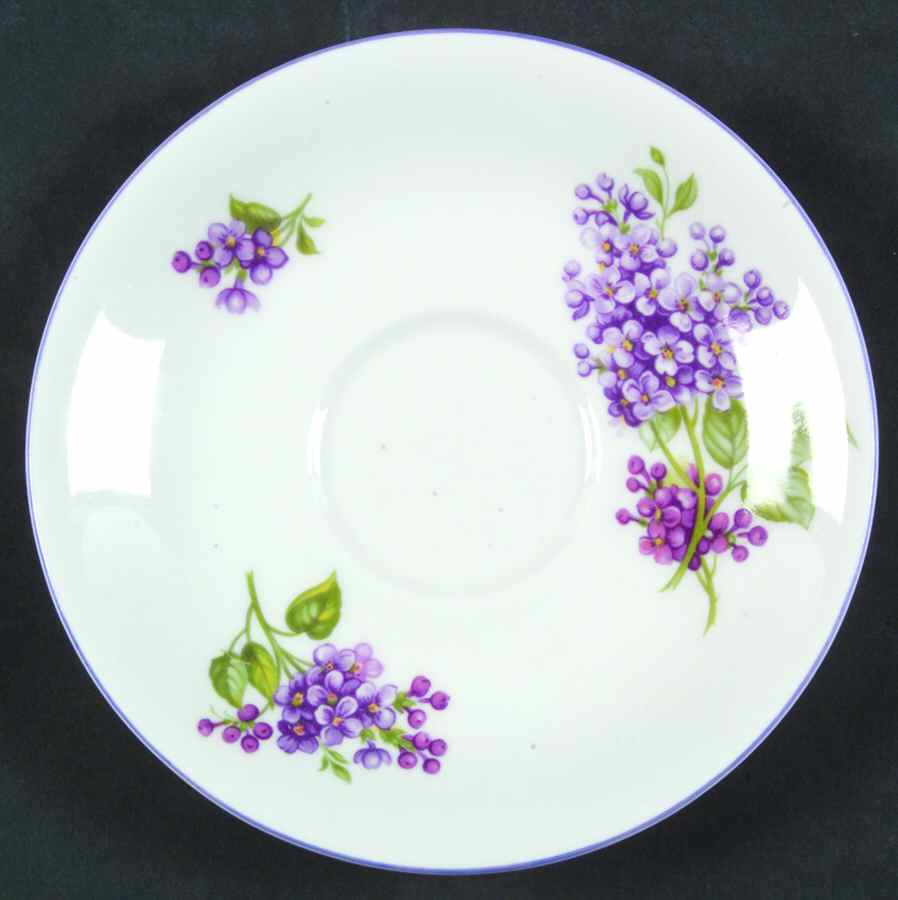 Lilac Time (Smooth Edge) Saucer by Shelley-1