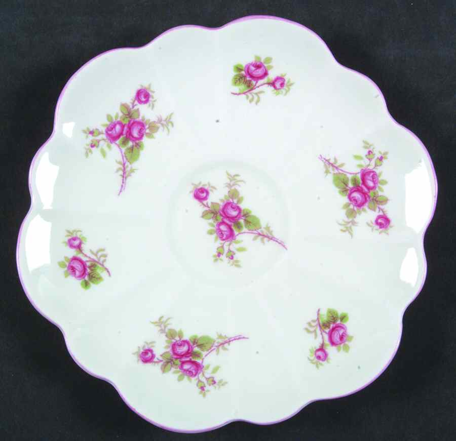 Bridal Rose (Stratford Shape) Saucer by Shelley-1