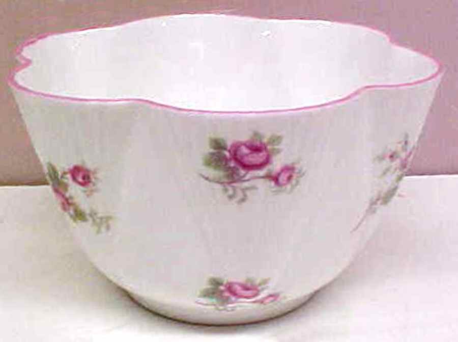 Bridal Rose (Stratford Shape) Open Sugar Bowl by Shelley-1