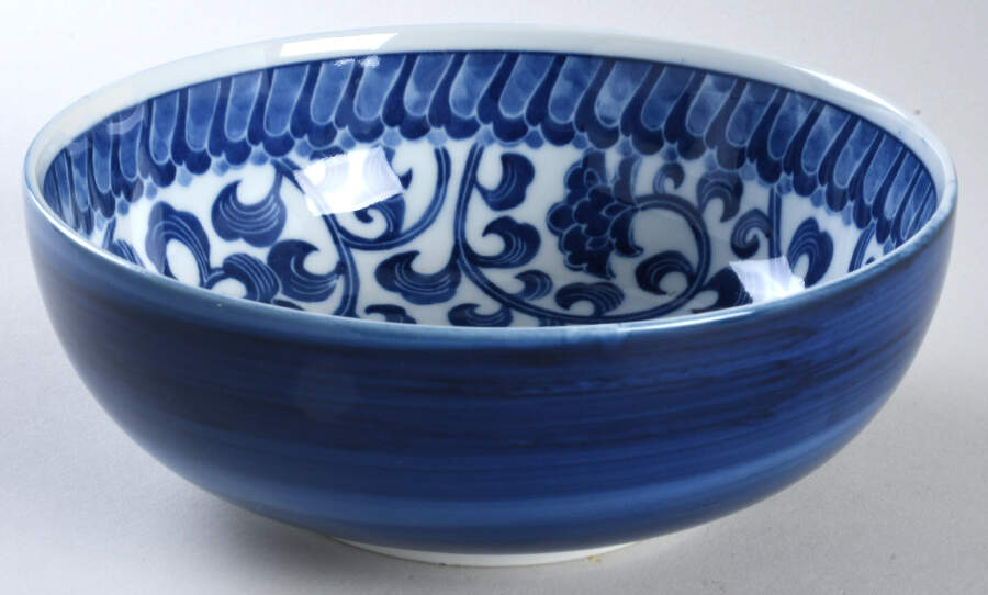 Blue Mum 7" Round Vegetable Bowl by Sadek-1