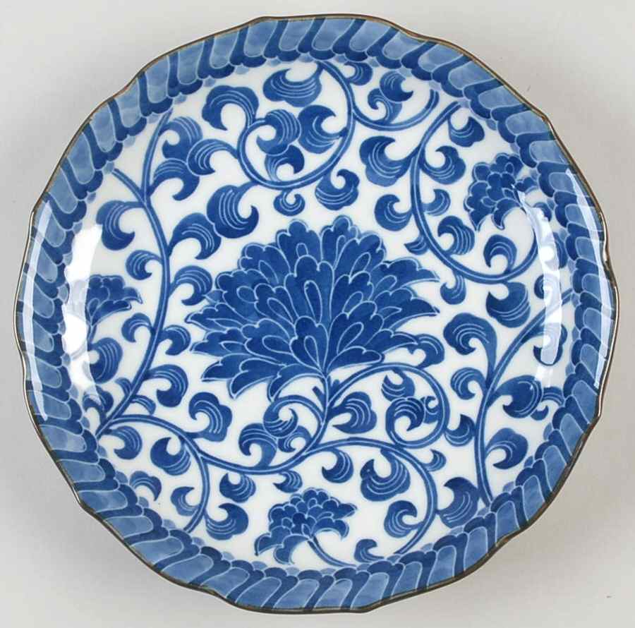 Blue Mum Salad Plate by Sadek-1