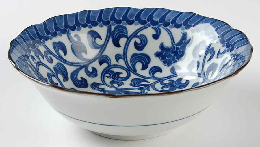 Blue Mum 7" Round Vegetable Bowl by Sadek-1