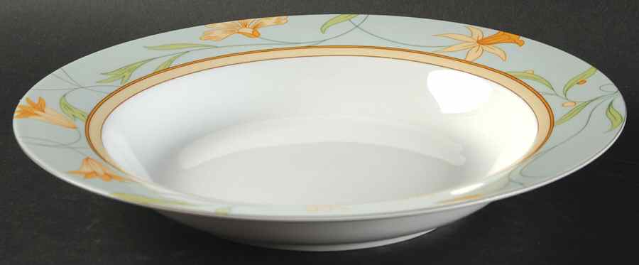 Autumn Florals Rim Soup Bowl by Studio Nova-1