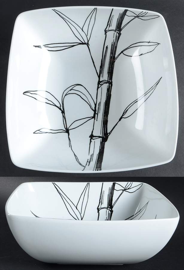 Bamboo 10" Square Vegetable Bowl by Studio Nova-1