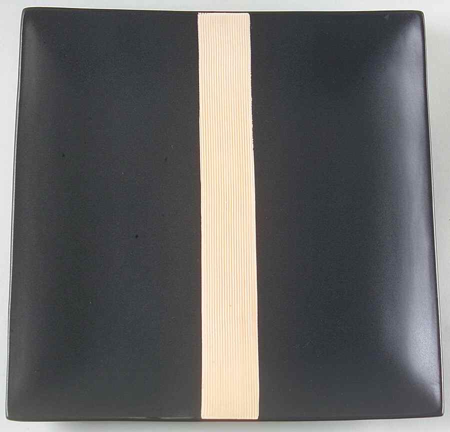 Bamboo Black Square Dinner Plate by Studio Nova-1