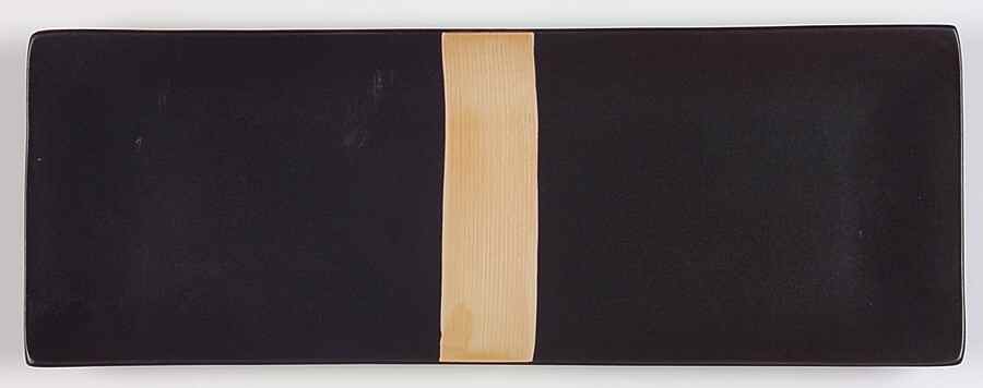 Bamboo Black 14" Rectangular Serving Platter by Studio Nova-1