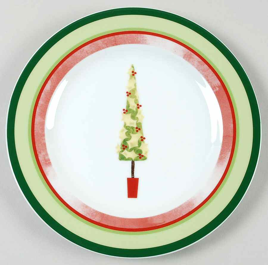 Joyeux Noel Salad Plate by Studio Nova-1
