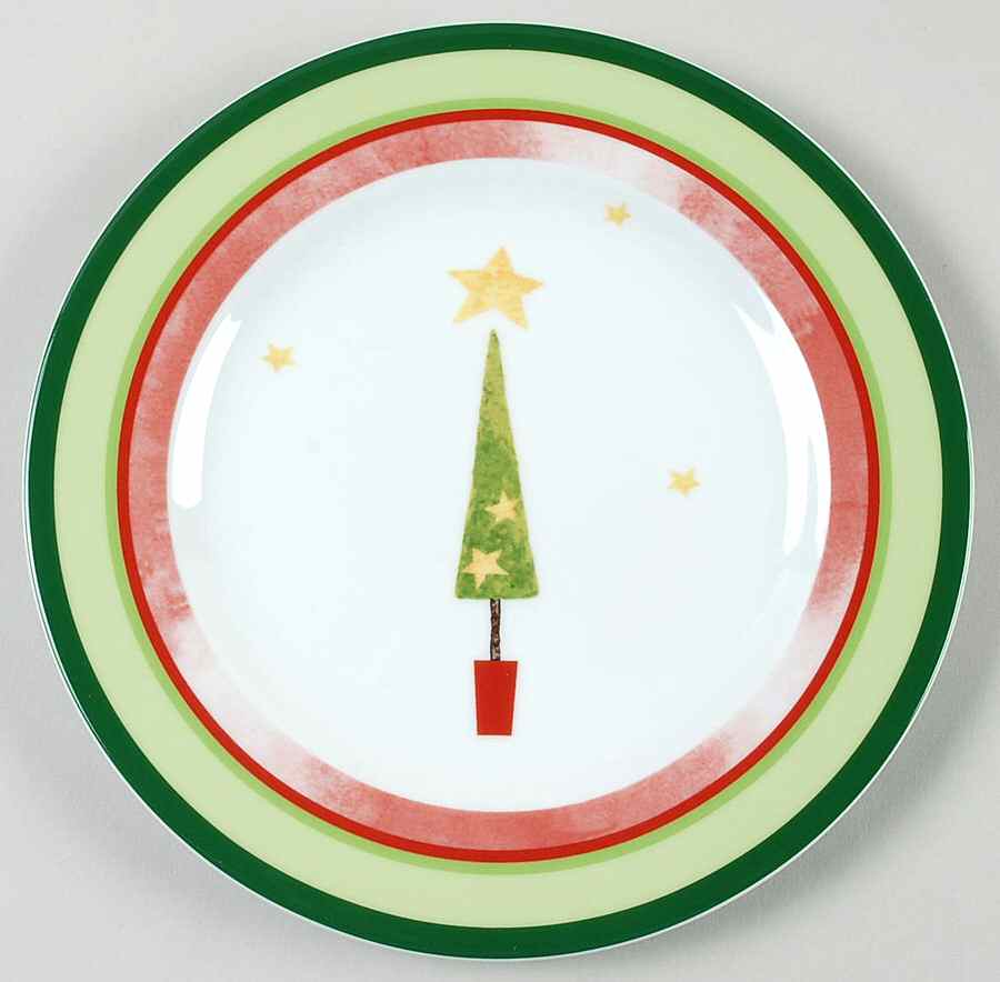 Joyeux Noel Salad Plate by Studio Nova-1