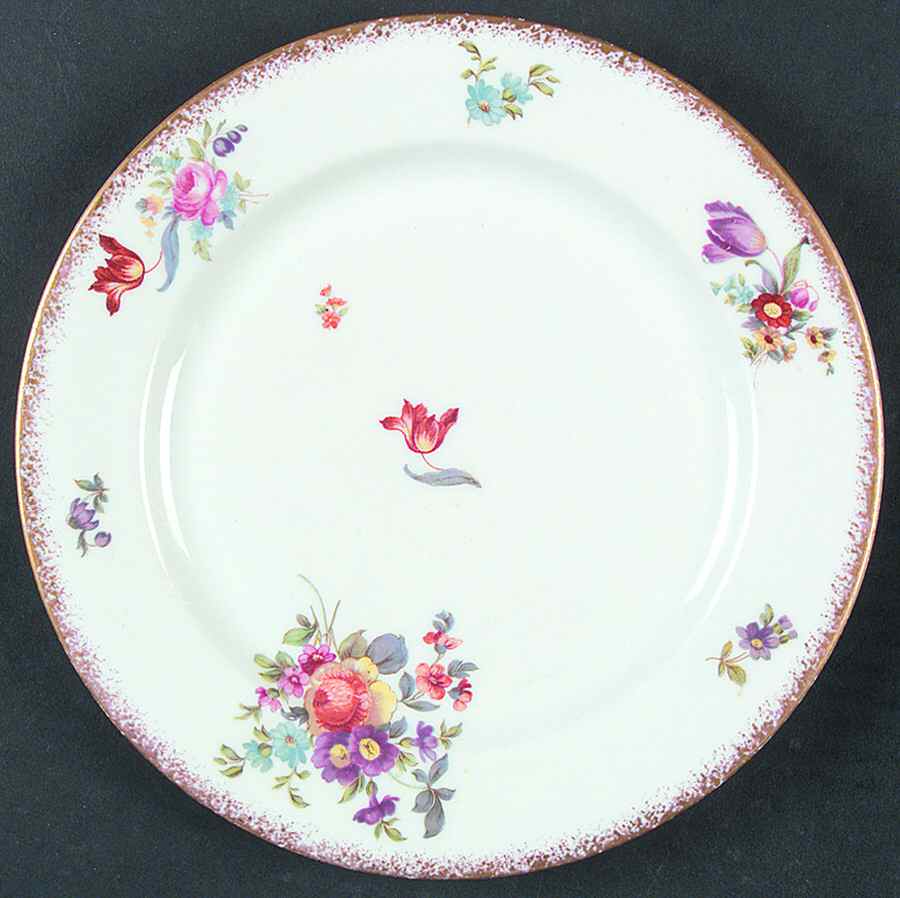 Old Haarlem (Gold Brushed Trim) Luncheon Plate by Syracuse-1