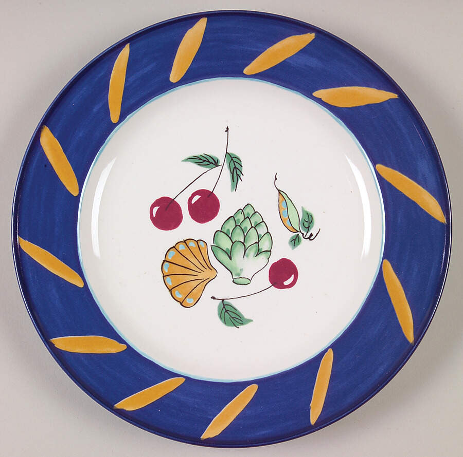Ocean Collage Salad Plate by Studio Nova-1