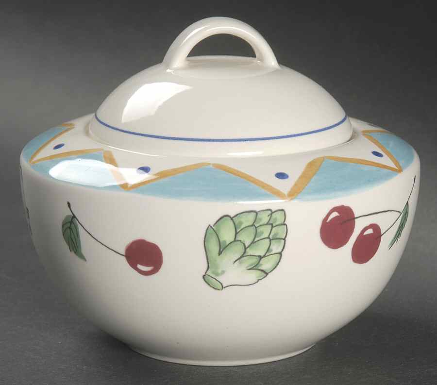 Ocean Collage Sugar Bowl & Lid by Studio Nova-1
