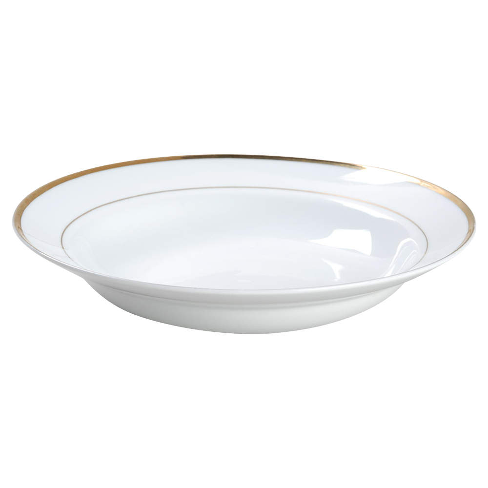 Golden Traditions (1-8 Trim) Rim Soup Bowl by Signature-1
