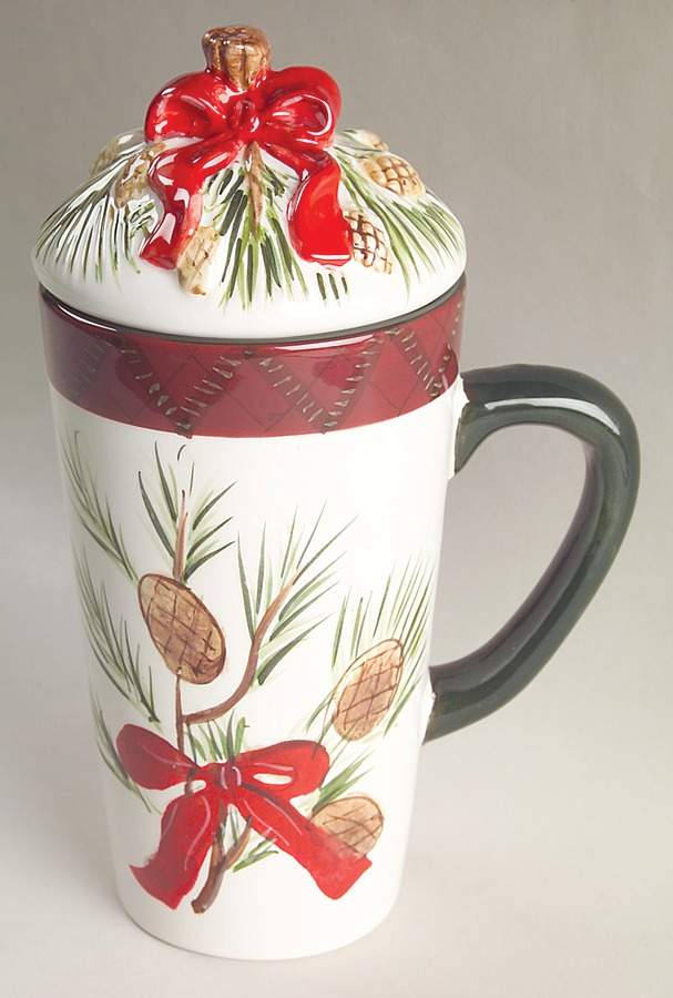 Holiday Greens Mug & Lid by Sakura-1