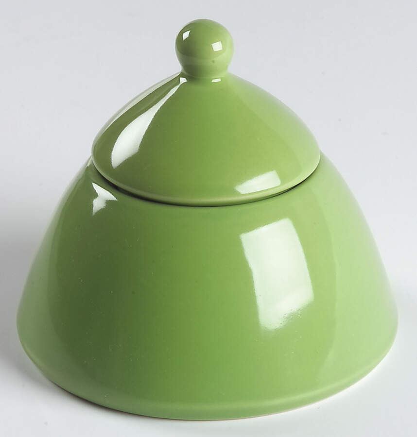 Hopscotch Green Sugar Bowl & Lid by Studio Nova-1