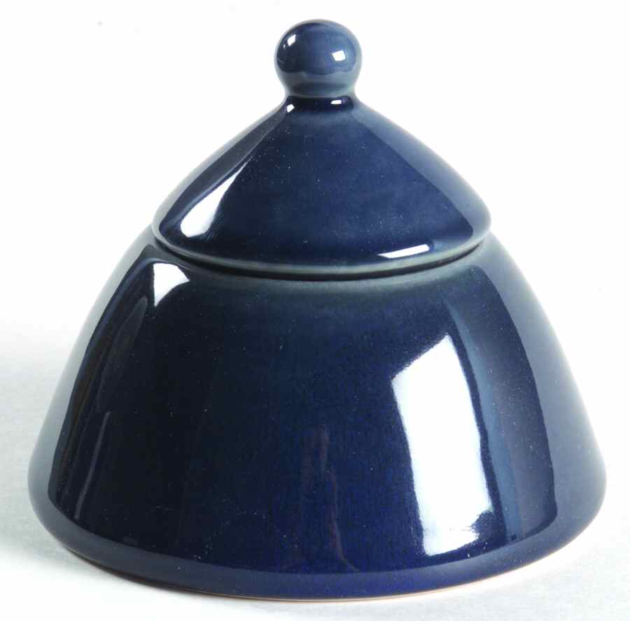 Hopscotch Navy Blue Sugar Bowl & Lid by Studio Nova-1