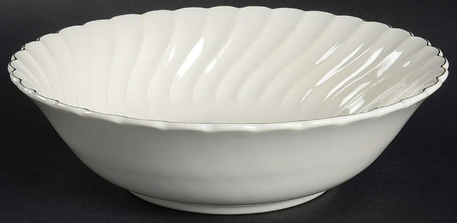 Platinum Tiara 8" Round Vegetable Bowl by Salem-1