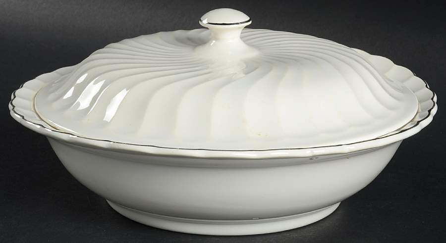 Platinum Tiara Round Covered Vegetable by Salem-1