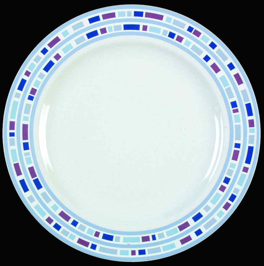 Mosaic Sapphire Dinner Plate by Studio Nova-1