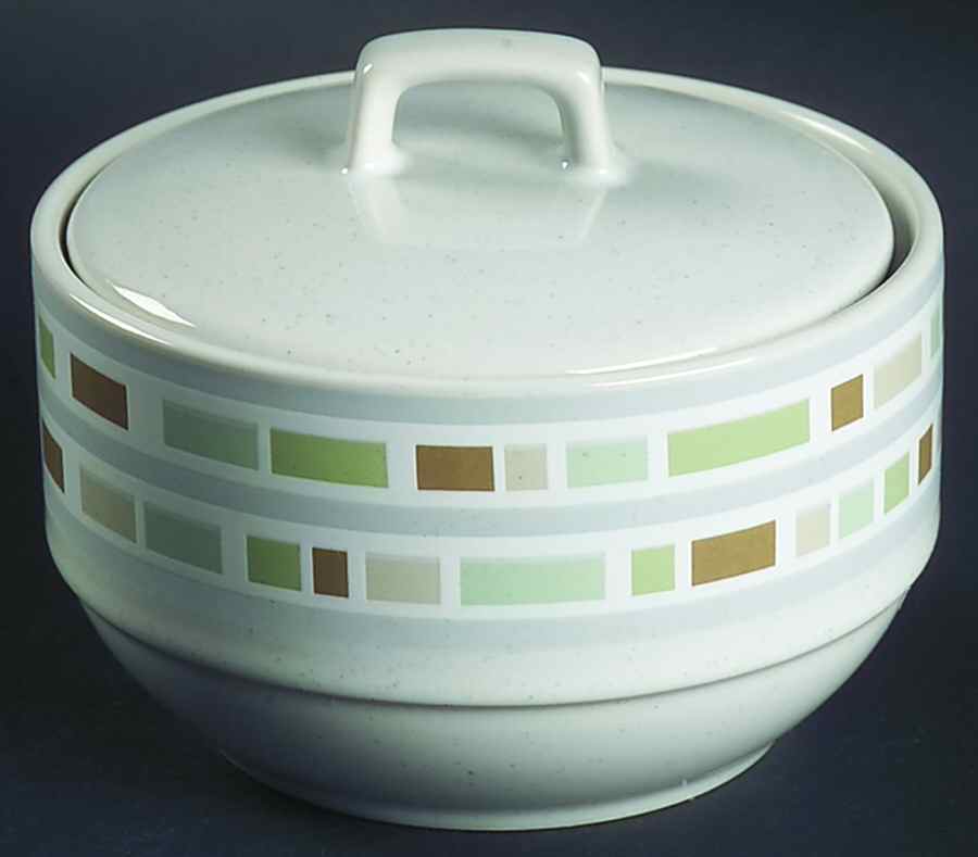 Mosaic Stone Sugar Bowl & Lid by Studio Nova-1