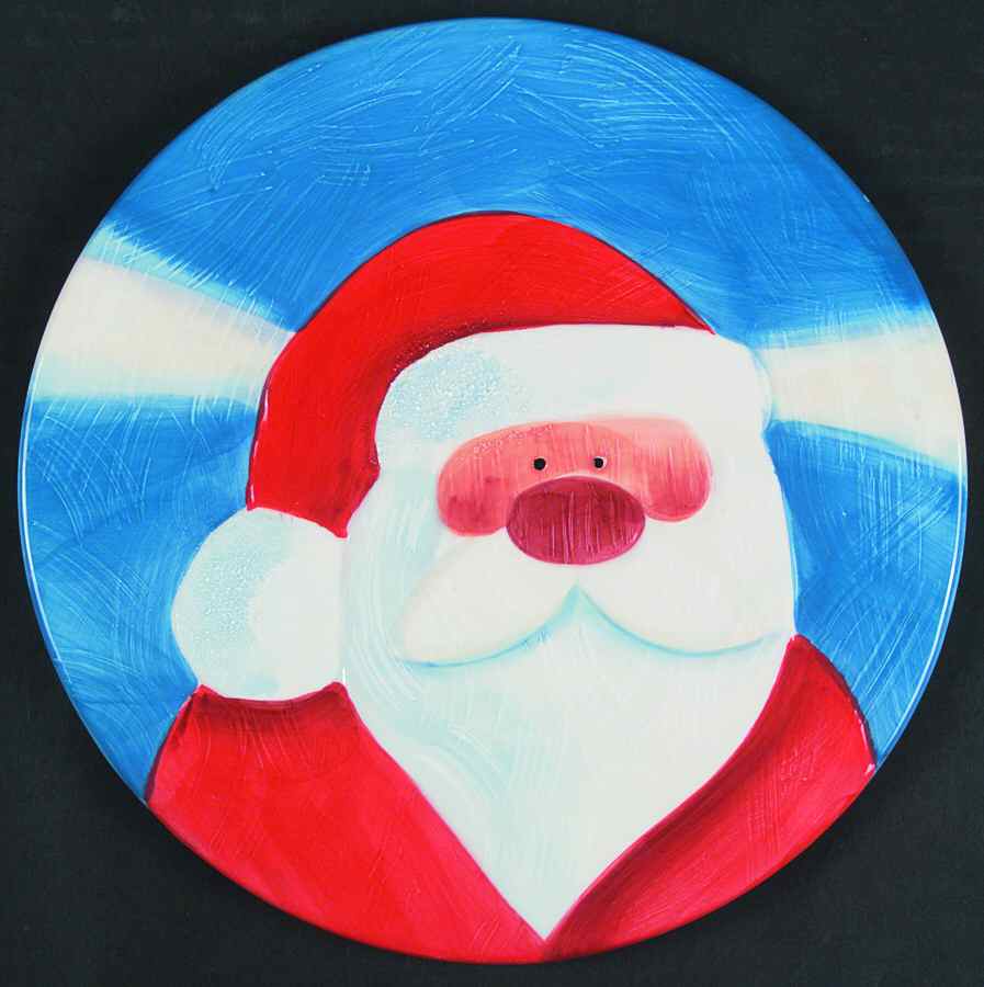 Jolly Santa Cheese and Cracker Board by Sakura-1
