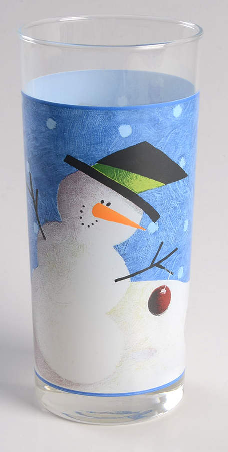 Cherry Snowman 14 Oz Glassware Tumbler by Sakura-1