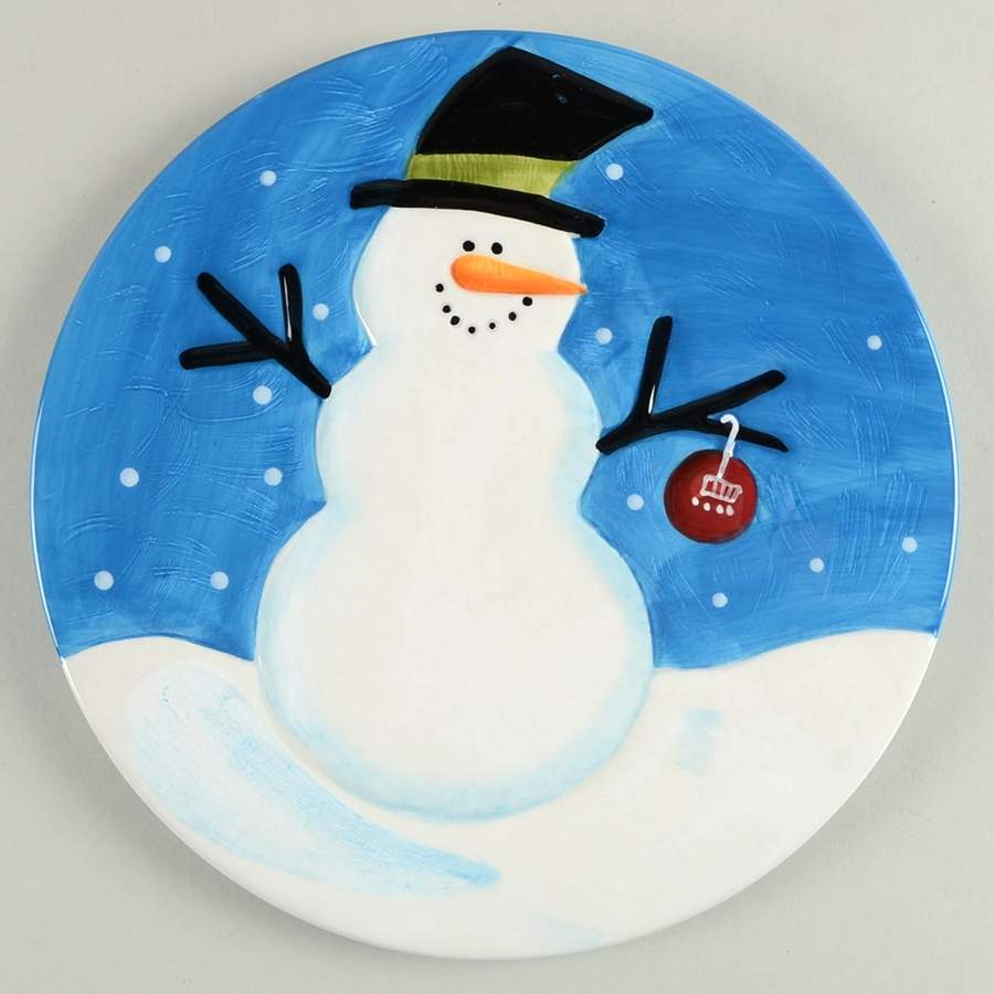 Cherry Snowman Trivet by Sakura-1