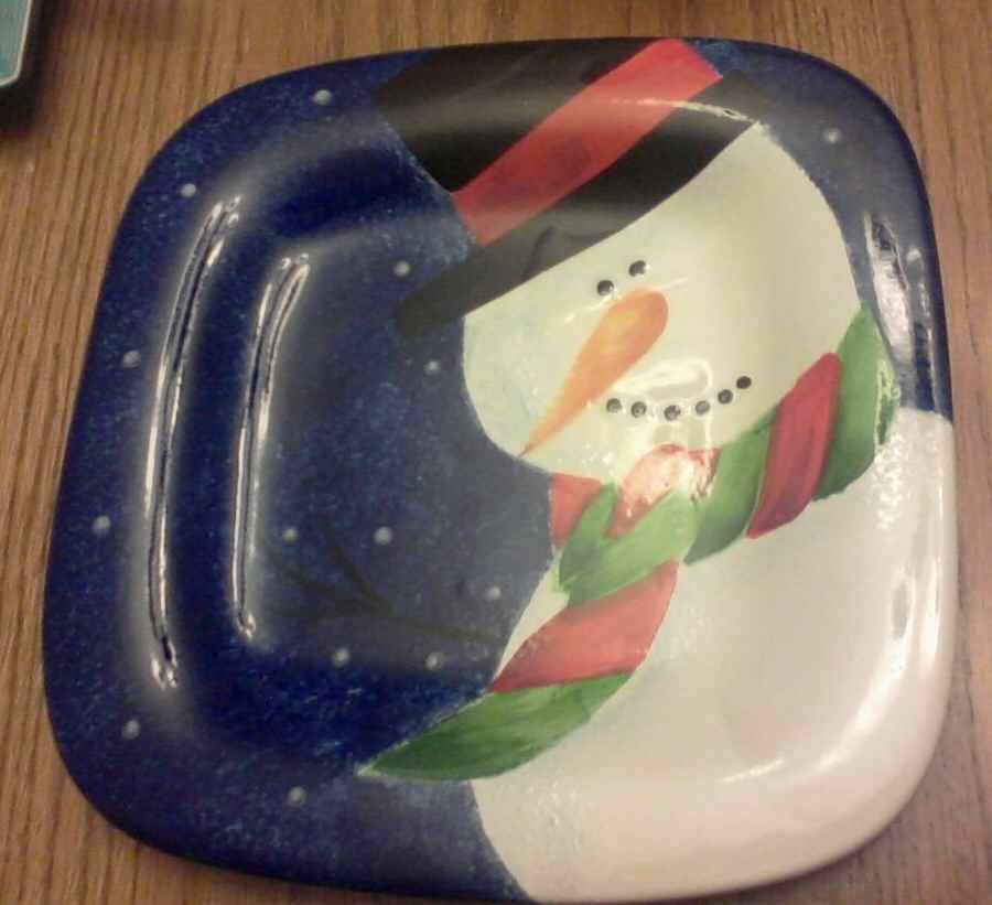Snowy Day Square Dinner Plate by Sakura-1