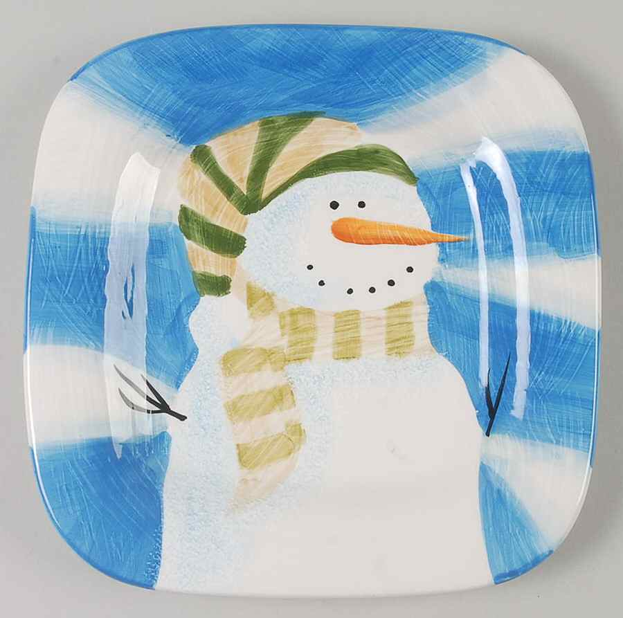 Wintergreen Square Salad Plate by Sakura-1