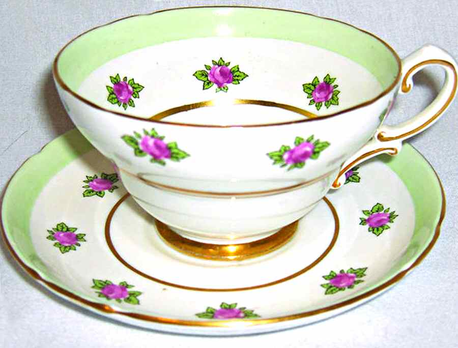 170-11 Footed Cup & Saucer Set by Stanley China (ENG)-1