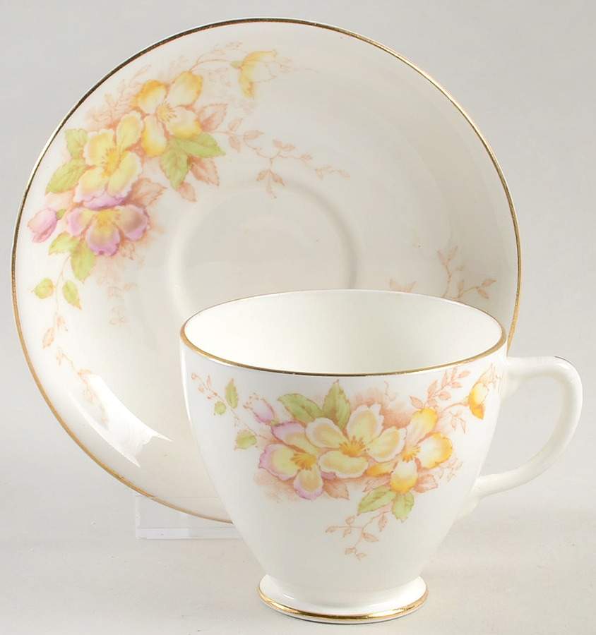 2264 Footed Cup & Saucer Set by Sampson Smith-1