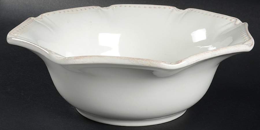 Isabella Ivory 12" Round Serving Bowl by Skyros-1