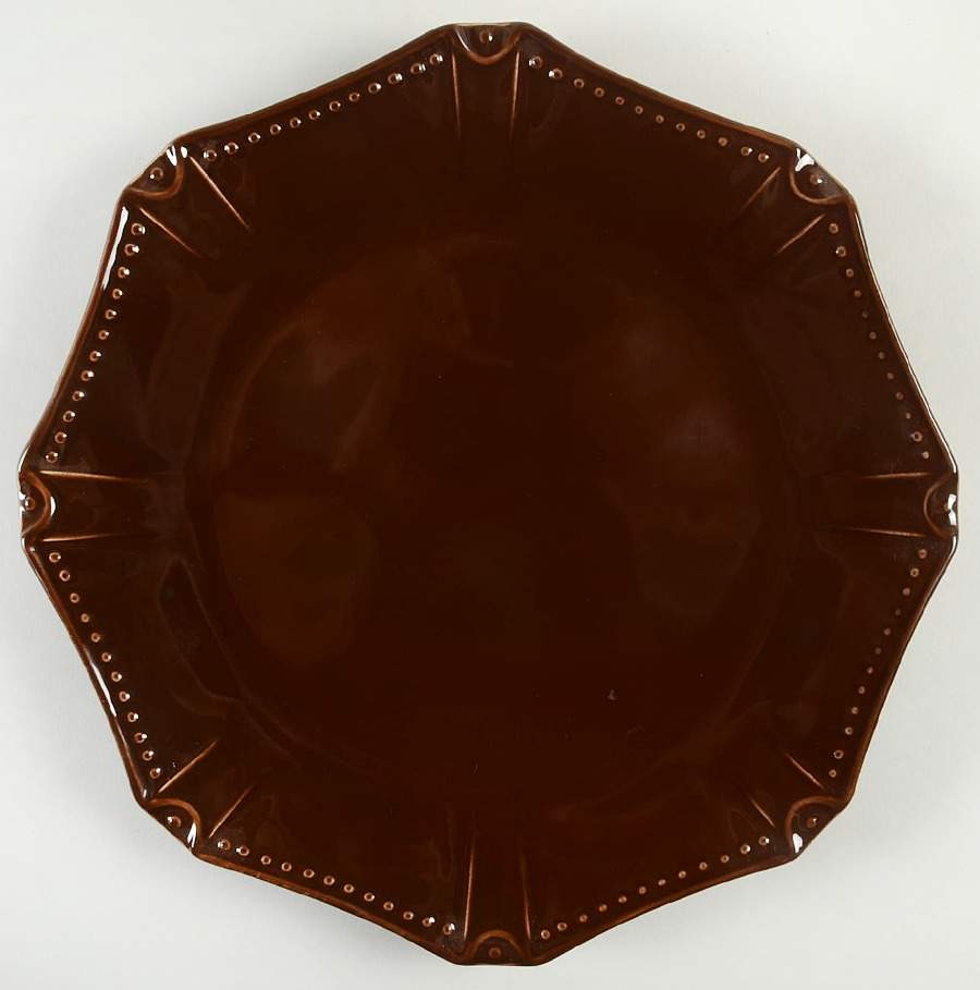 Isabella Chocolate Dinner Plate by Skyros-1