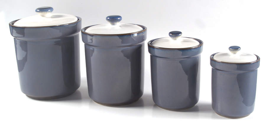 Concepts Eggplant (4 Piece) Canister Set (Box Set) by Sango-1