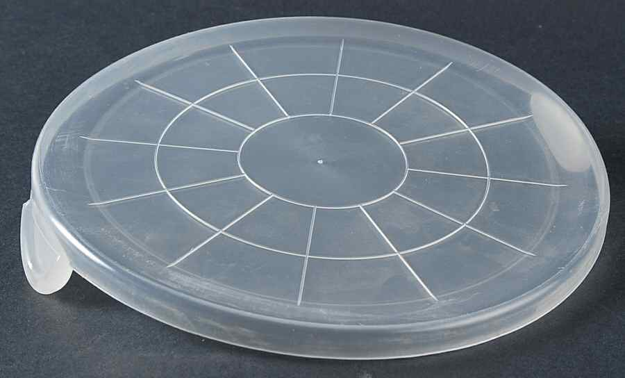 Concepts Eggplant 6" Storage Ceramic Bowl Plastic Lid by Sango-1