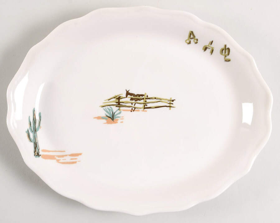 SY778 11" Oval Serving Platter by Syracuse-1