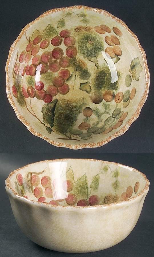Vineyard (Scalloped) Soup/Cereal Bowl by Sakura-1