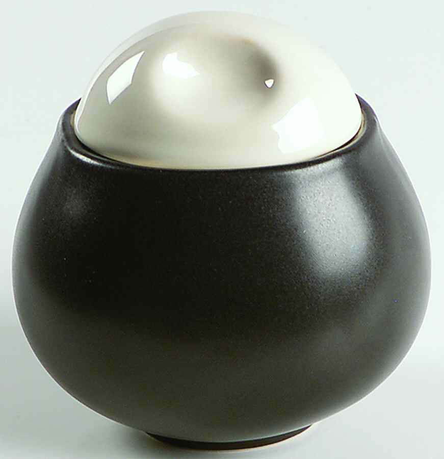 Sensation Black Sugar Bowl & Lid by Sango-1