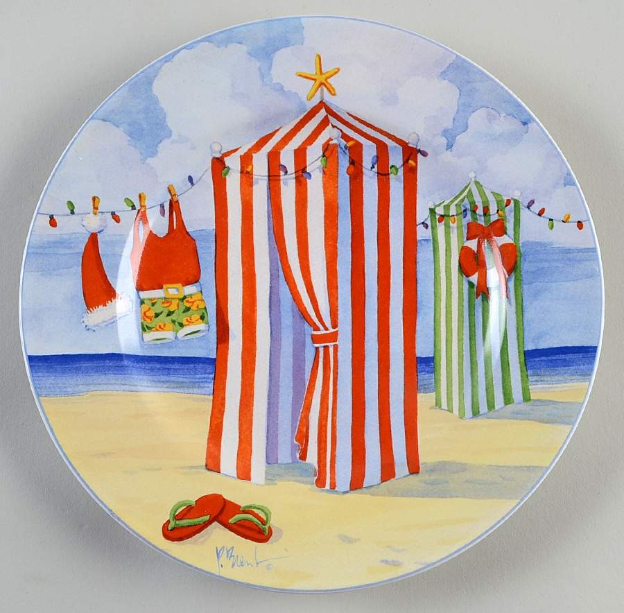 Coastal Christmas Salad Plate by Sakura-1