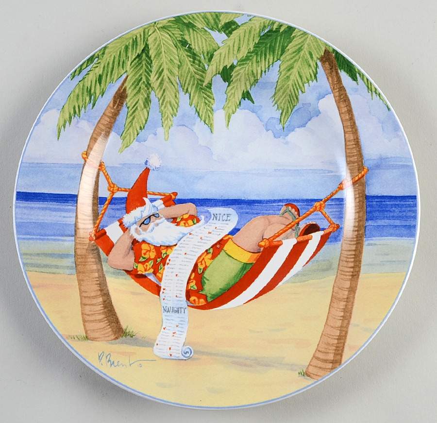 Coastal Christmas Salad Plate by Sakura-1